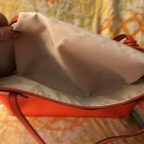 Kate Spade beautiful orange handbag/ tote! Excellent condition. - Picture 3 of 7